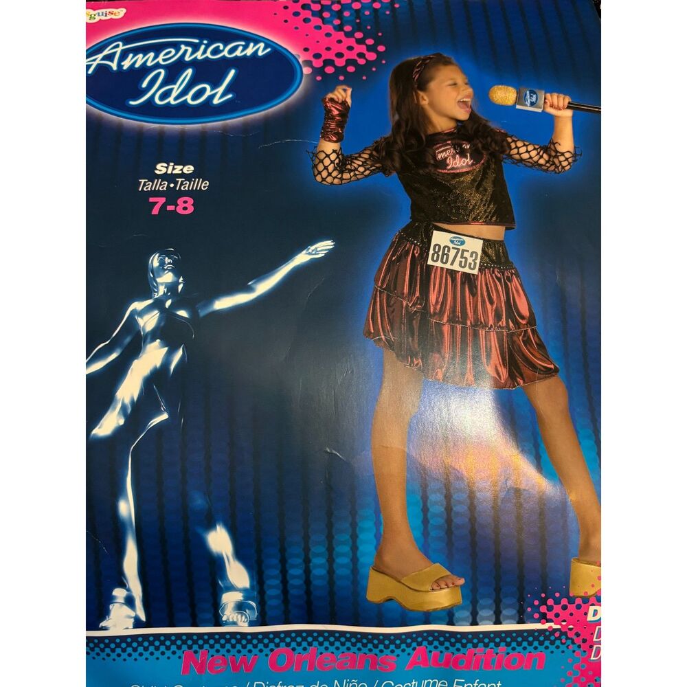 Halloween Costumes American Idol 2 Pack Girls 7-8 New Orleans San Francisco